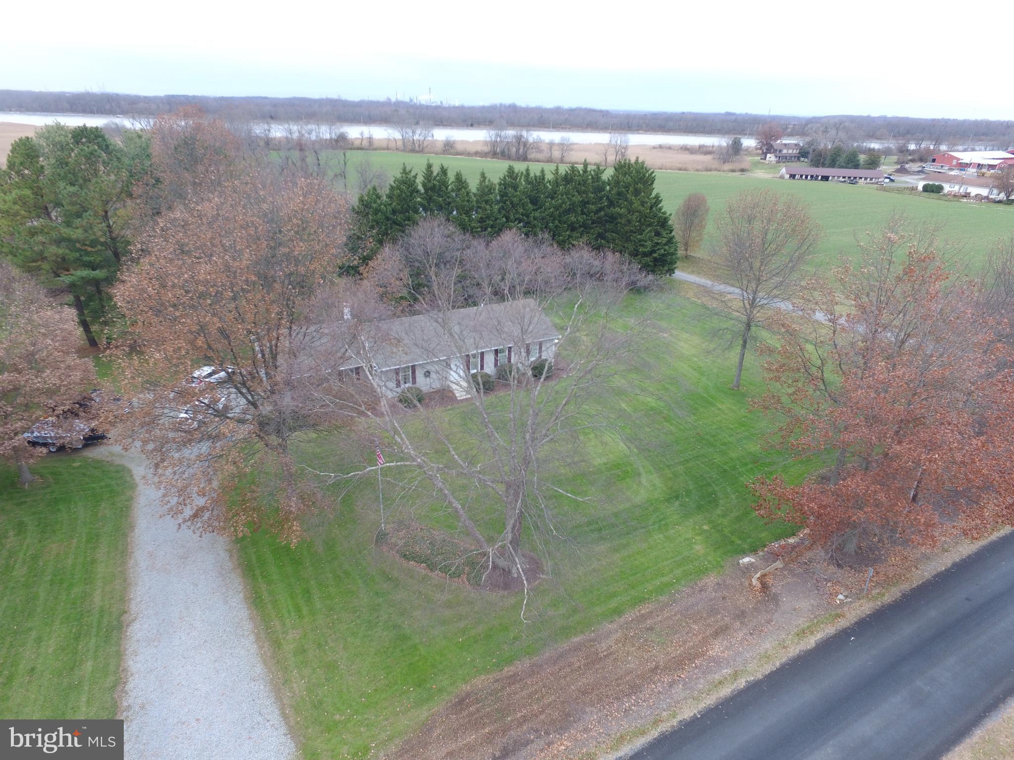 1175 Dutch Neck Road Middletown, DE 19709 - Photo 3 of 55 Drone View --- C&D Canal in background