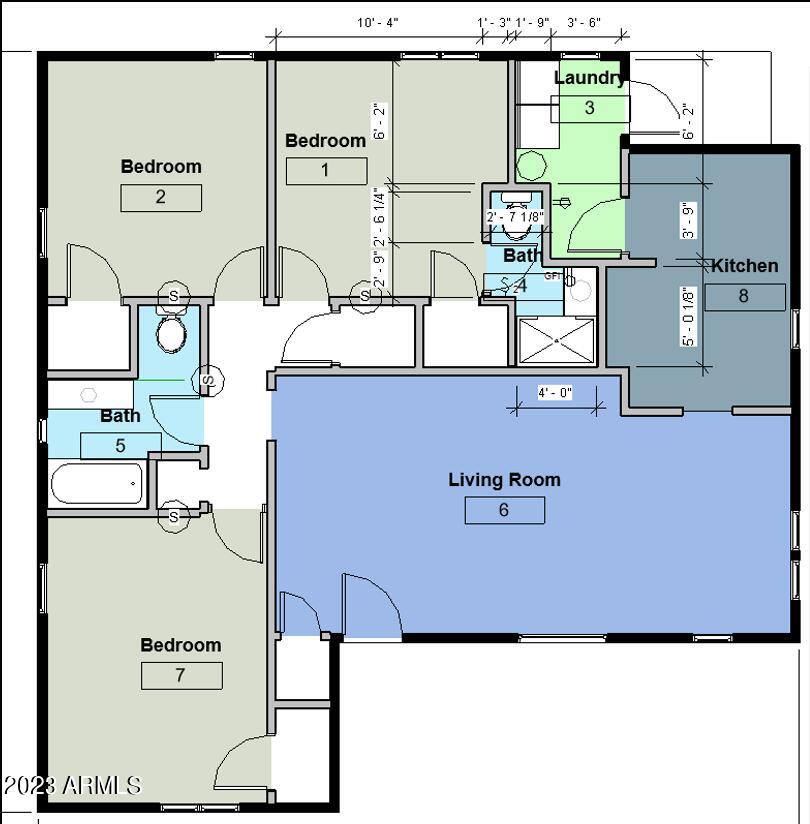 522 West 9th Street Tempe, AZ 85281 - Photo 28 of 28 Floorplan for 522 W 9th St