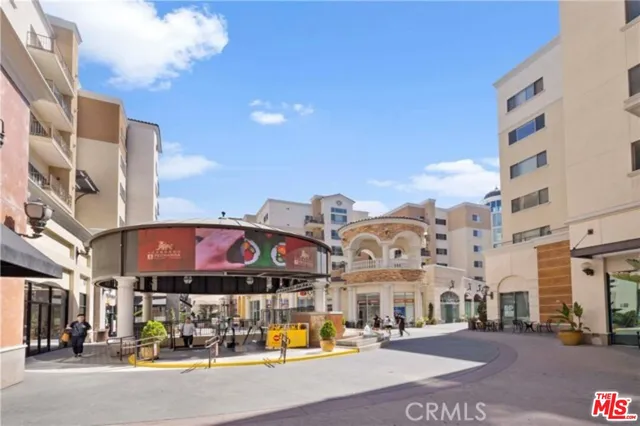 a view of building with street