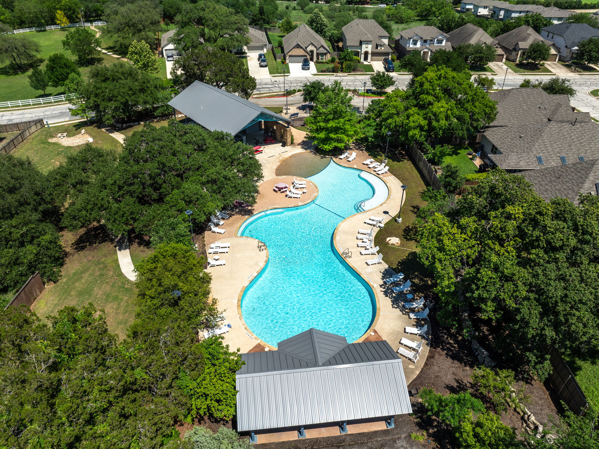 1009 Goldilocks Lane Manchaca, TX 78652 - Photo 38 of 40 Community pool with pavilion.