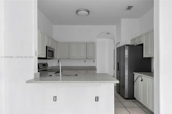 a view of an empty room