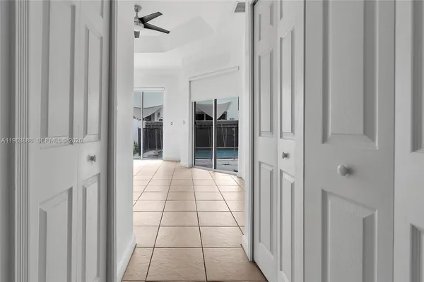 a view of an empty room and window