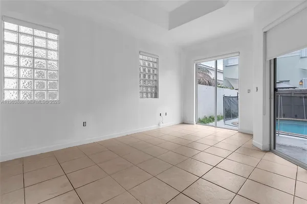 a view of an empty room