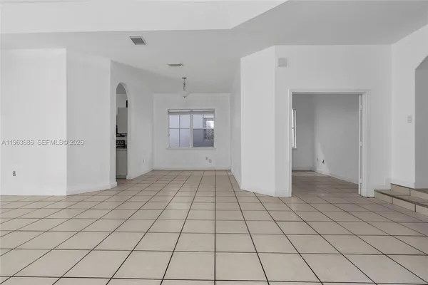 a view of an empty room