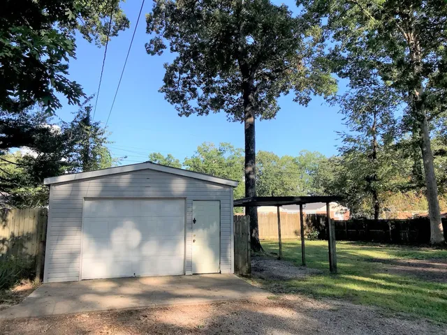 a view of a small garden