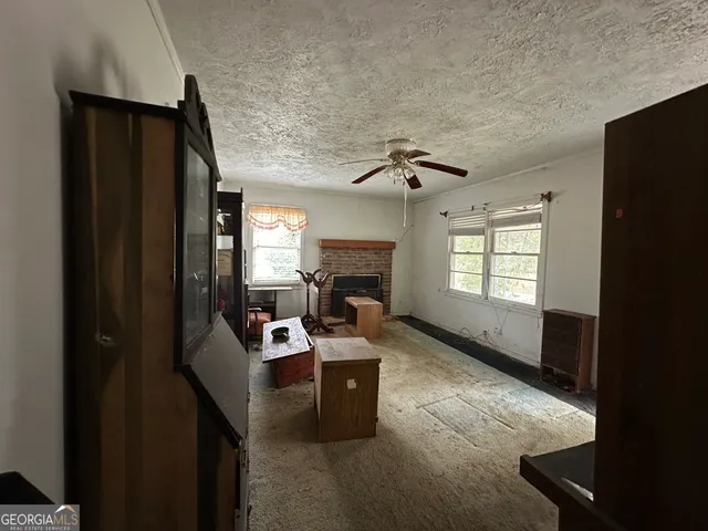 a room with furniture and window