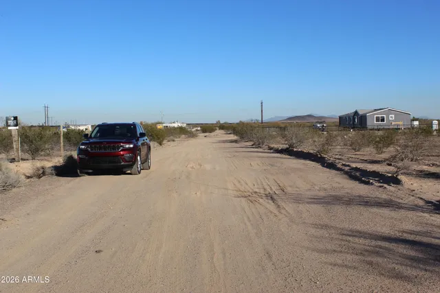 a car parked on the side of a road