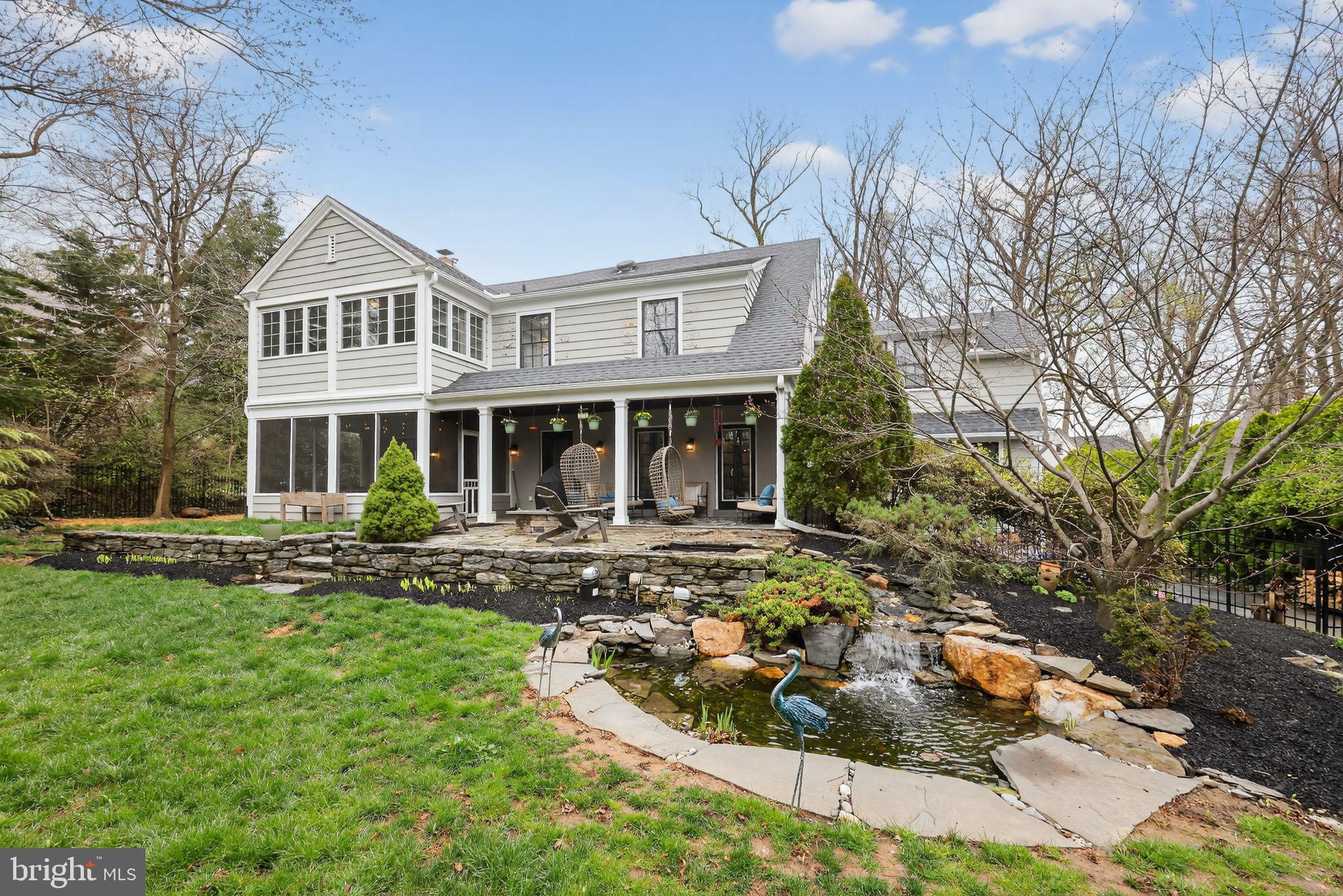 913 Twyckenham Road Media, PA 19063 - Photo 6 of 42 Tiered koi pond, professionally restored