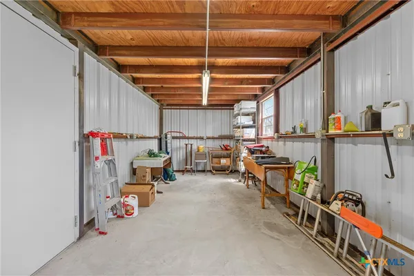 a view of storage and utility room