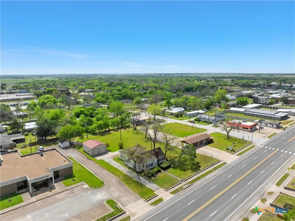 a view of a city from a balcony