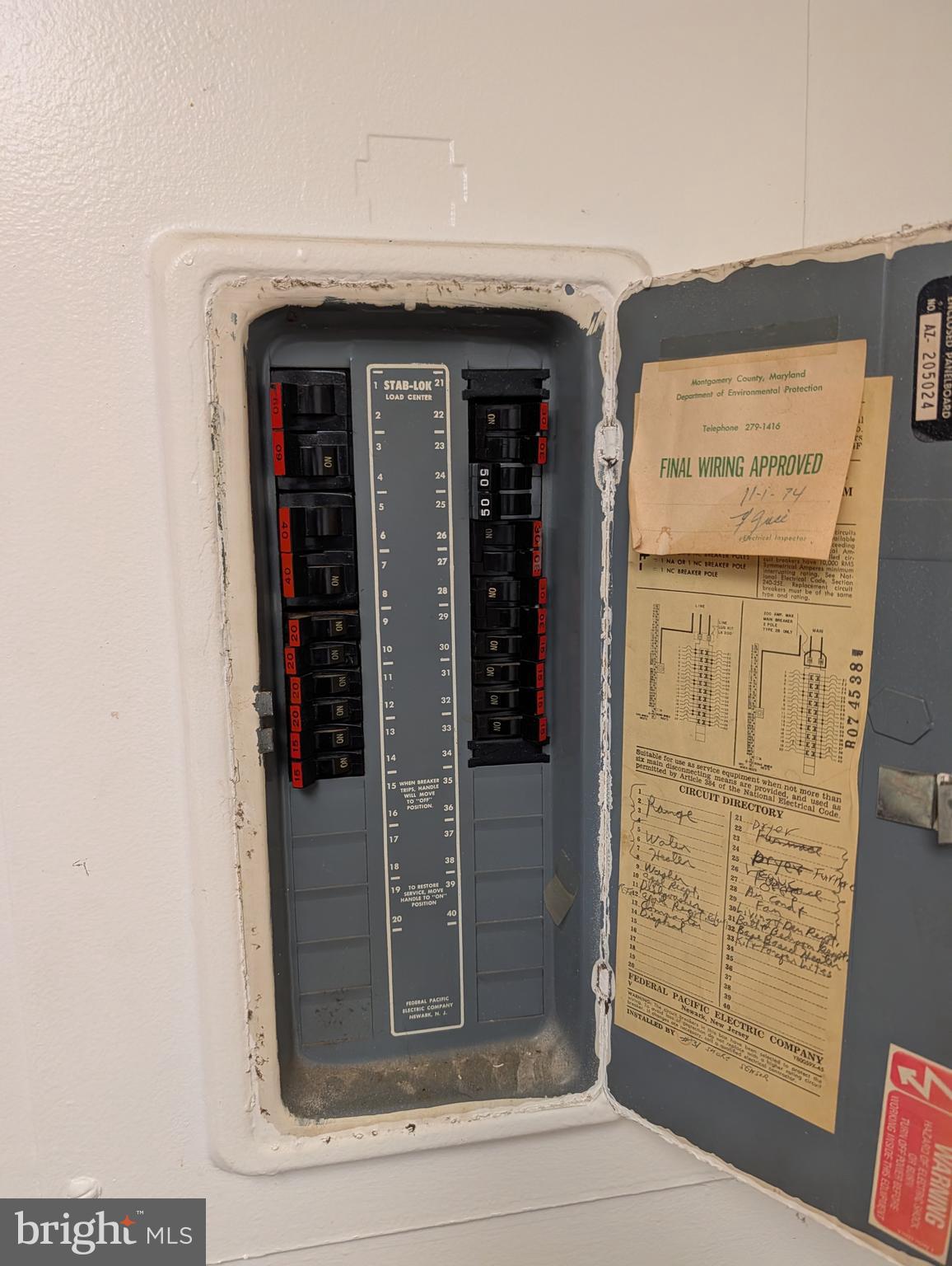 10028 Stedwick Road, Unit 10028 Gaithersburg, MD 20886 - Photo 16 of 19 Electric Panel