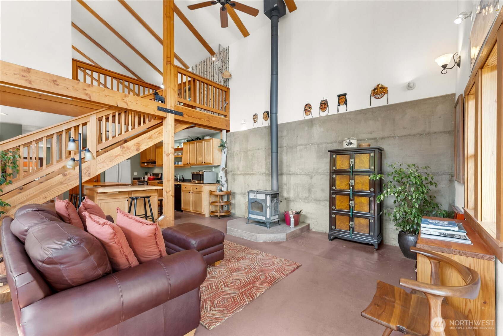 96 Alder Creek Road Twisp, WA 98856 - Photo 7 of 40 a view of a couch in the balcony