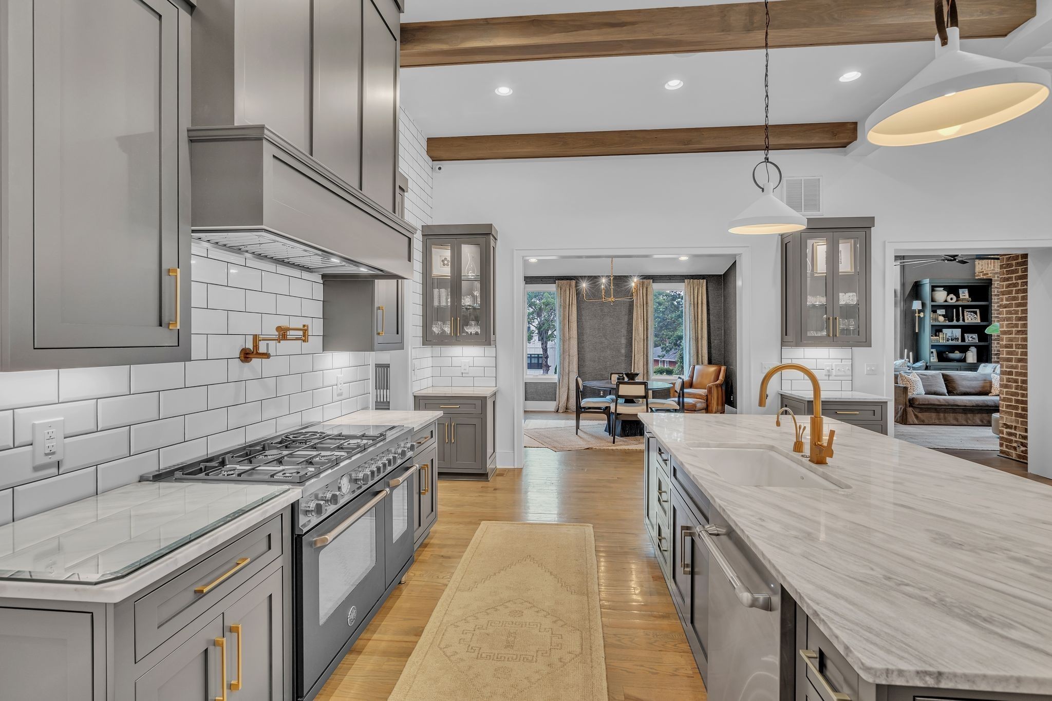 6029 Sedberry Road Nashville, TN 37205 - Photo 18 of 68 a kitchen with stainless steel appliances granite countertop a sink stove and refrigerator