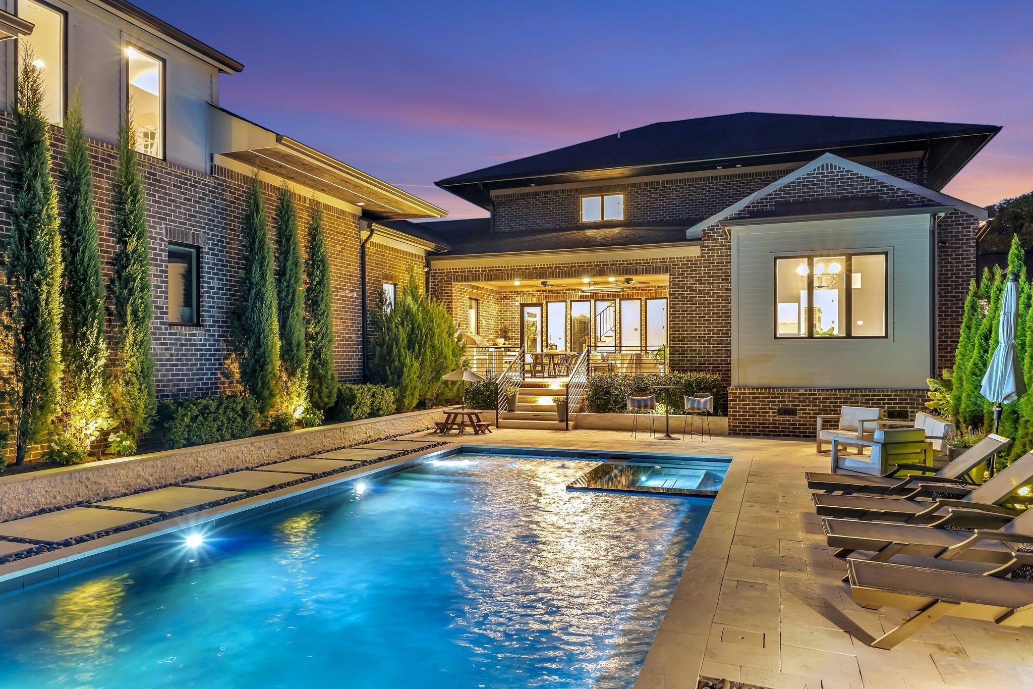 6029 Sedberry Road Nashville, TN 37205 - Photo 66 of 68 a swimming pool with outdoor seating and yard