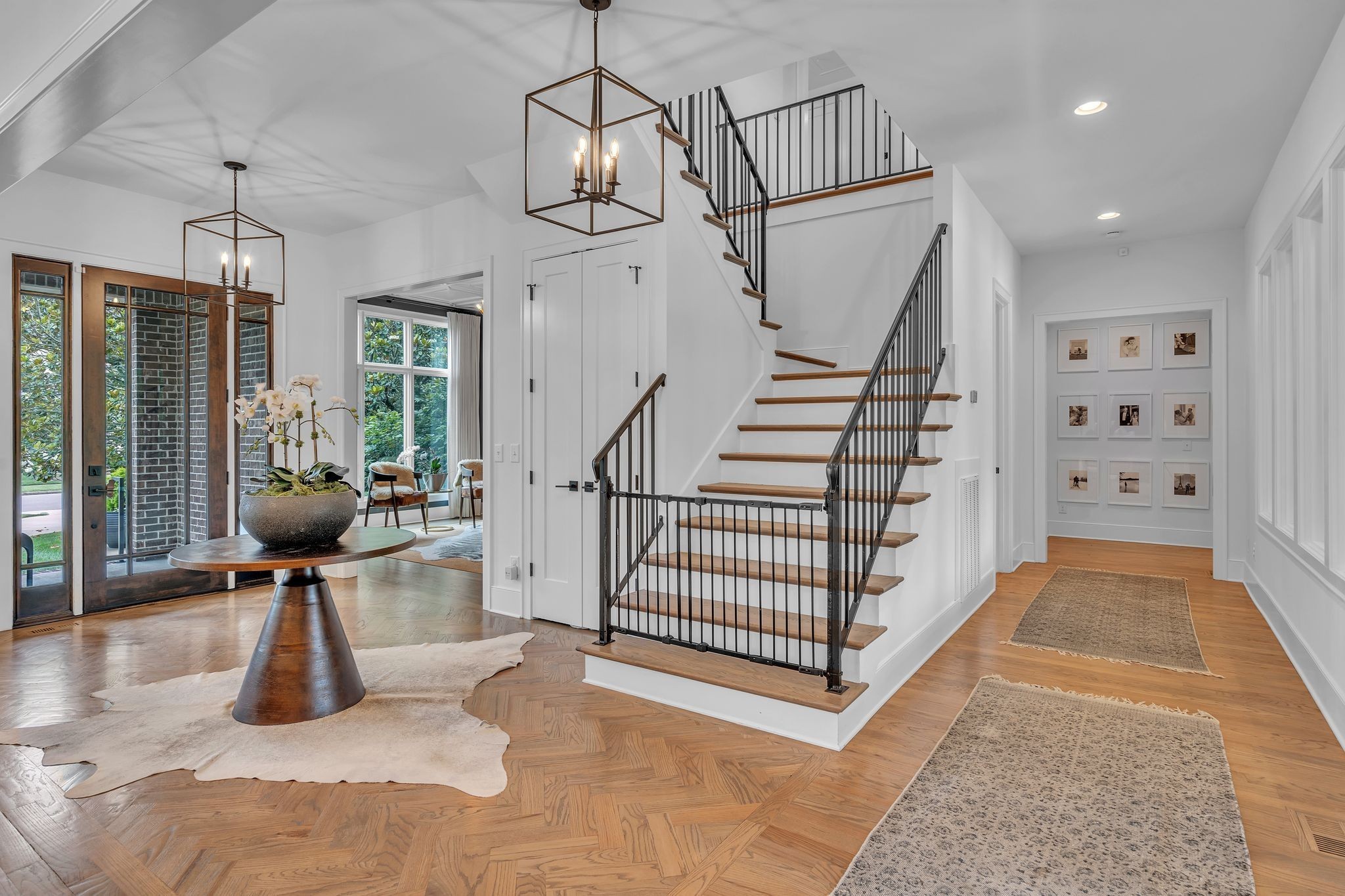 6029 Sedberry Road Nashville, TN 37205 - Photo 10 of 68 a view of entryway and hall with wooden floor
