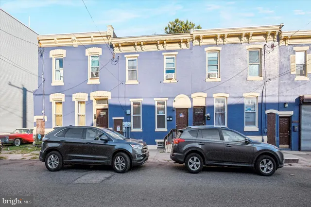 a car parked in front of a car