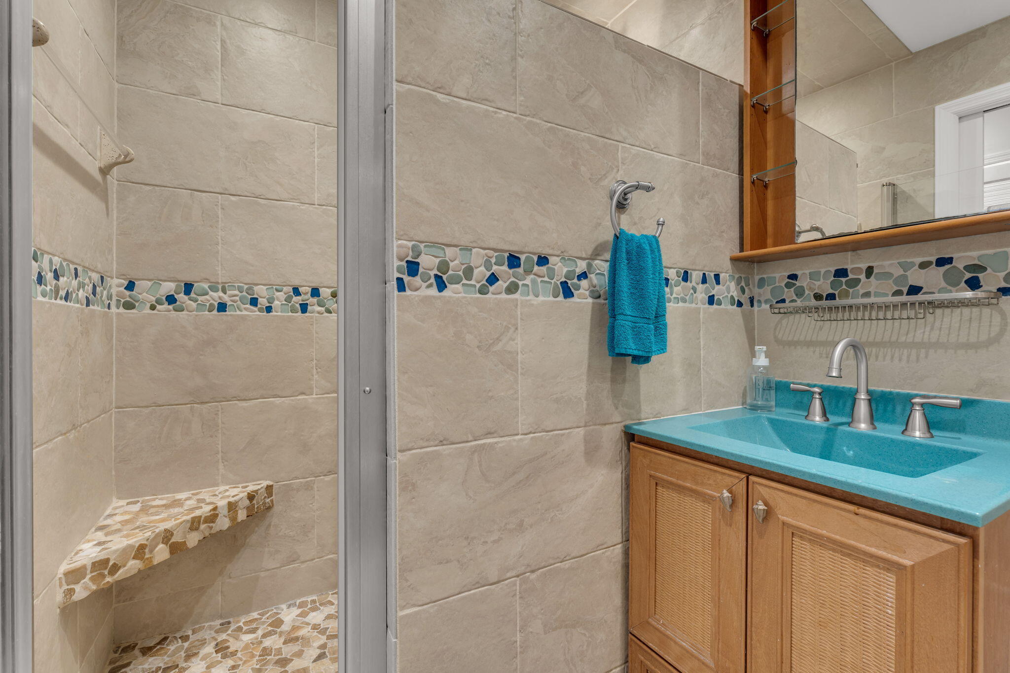 335 Sound Drive Key Largo, FL 33037 - Photo 21 of 45 a bathroom with a sink and a shower