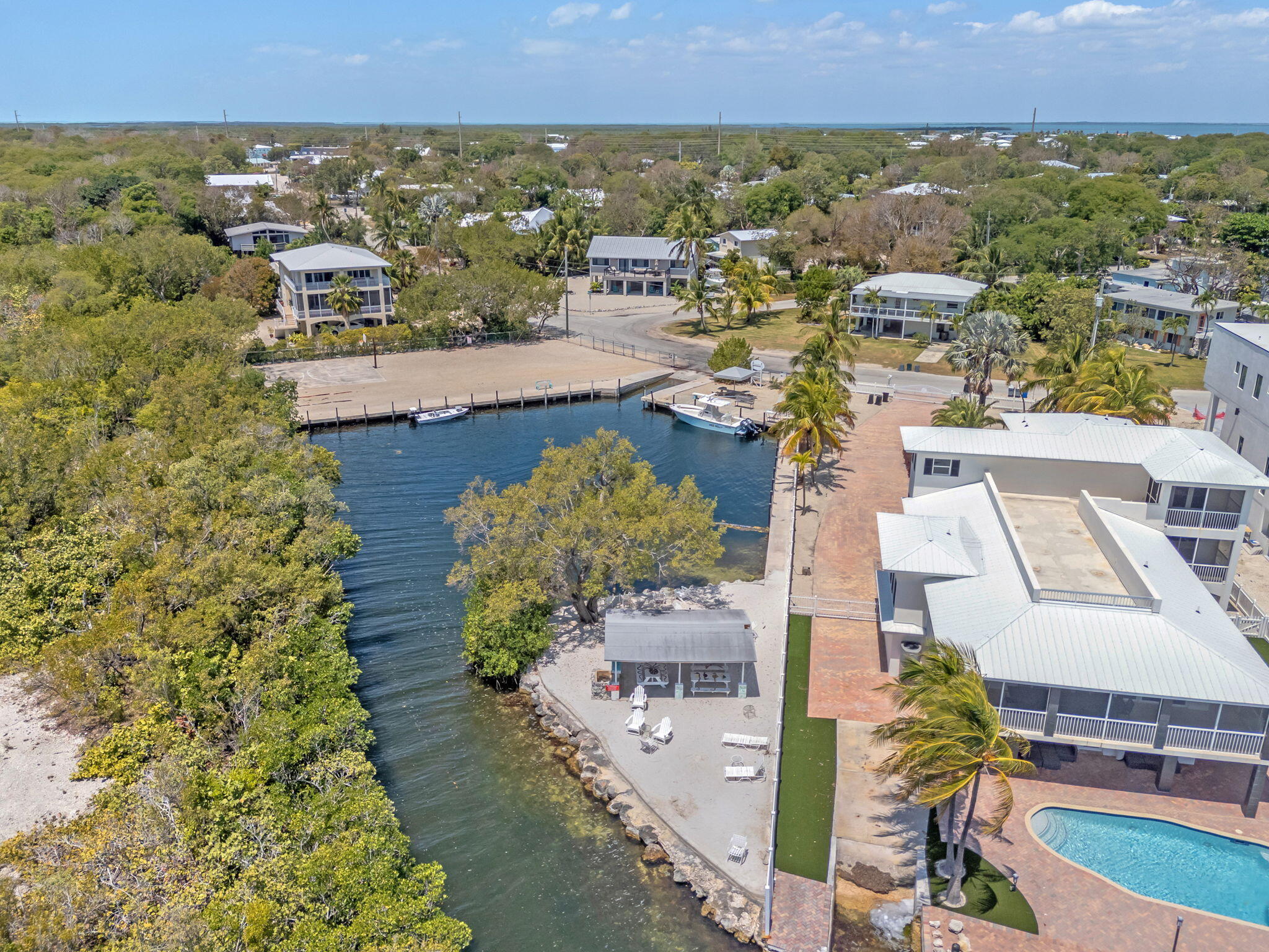 335 Sound Drive Key Largo, FL 33037 - Photo 44 of 45 an aerial view of residential houses with outdoor space