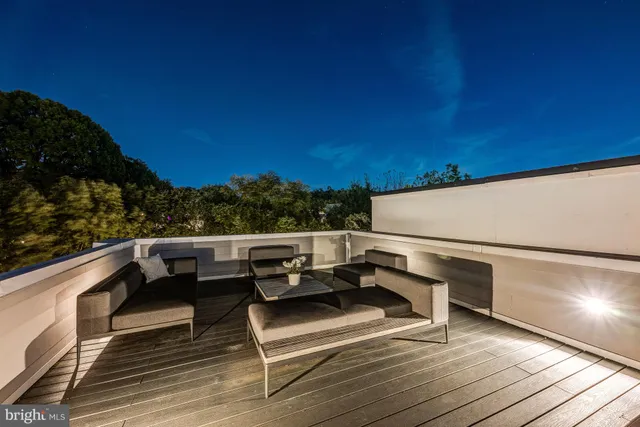 a view of outdoor space with seating space