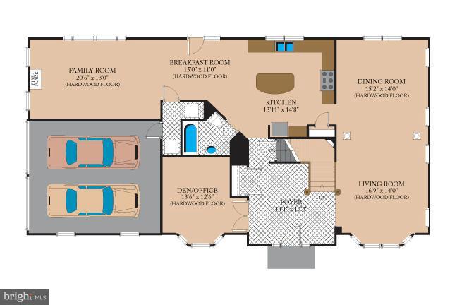 6329 Quander Road Alexandria, VA 22307 - Photo 28 of 30 Main Level Floor Plan