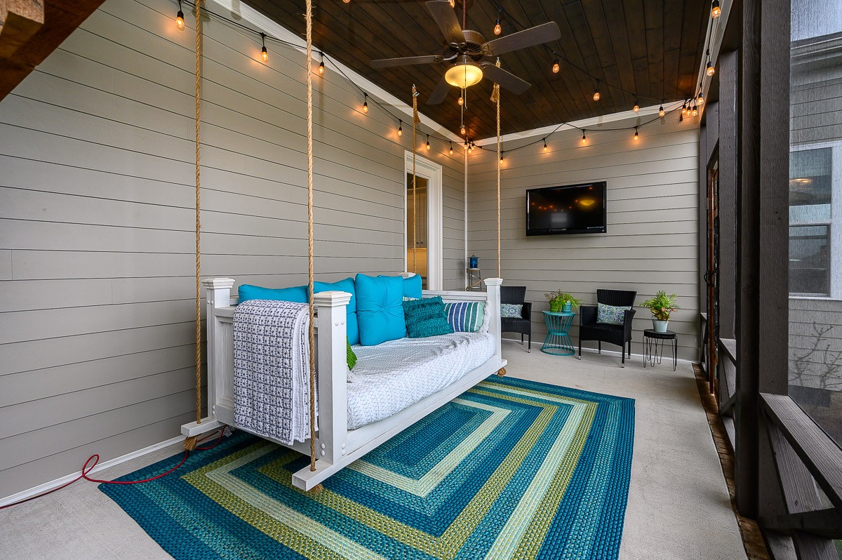 472 River Bluff Drive Franklin, TN 37064 - Photo 31 of 34 a view of a porch with furniture and a yard