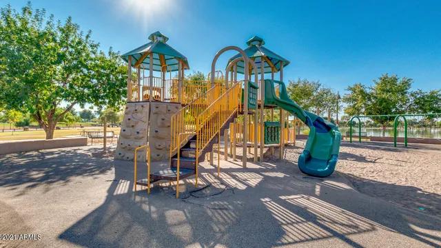 a view of a lake with a nearby beach