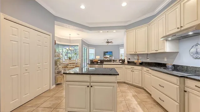 a room with furniture and a dresser