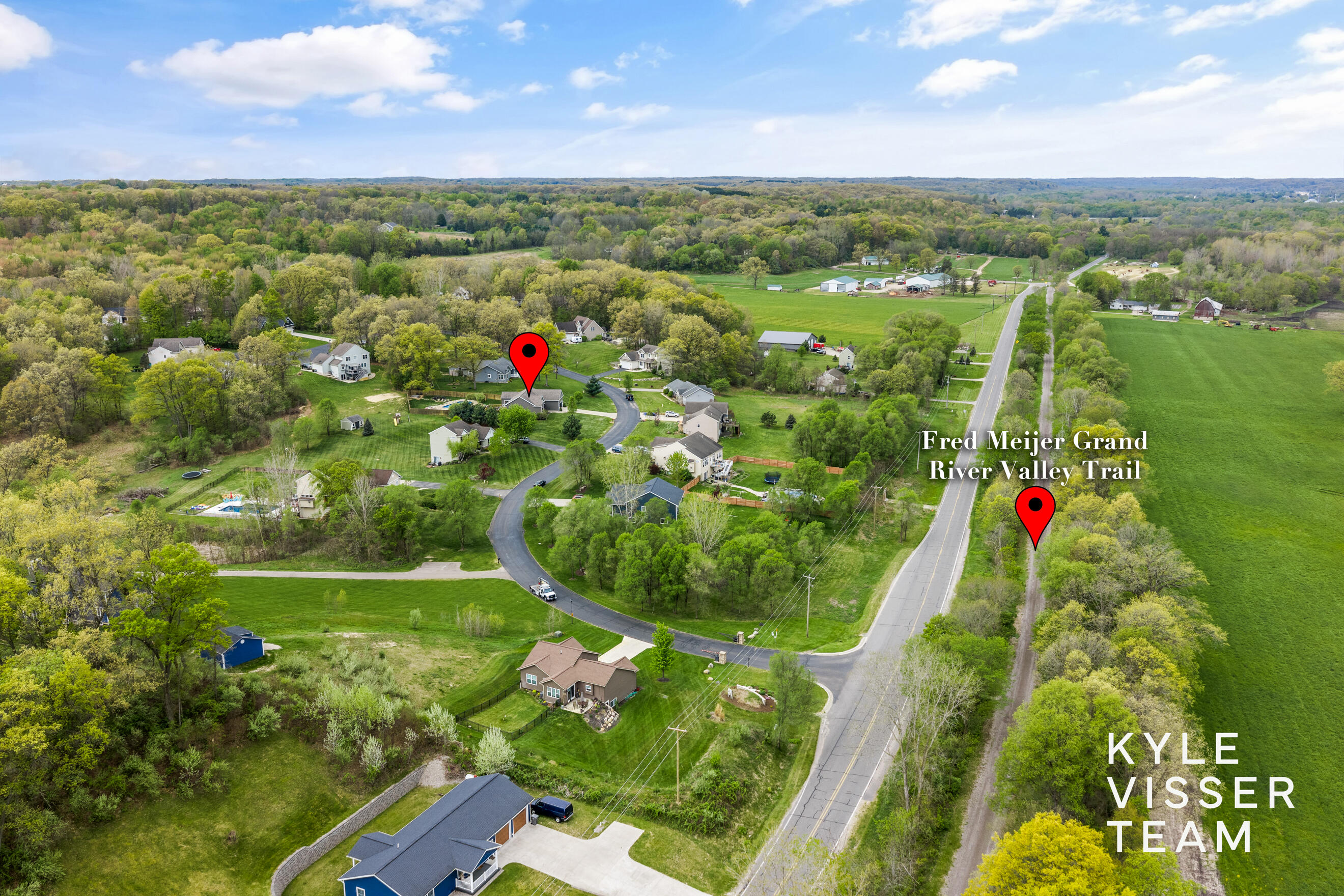 4069 Amazon Drive Lowell, MI 49331 - Photo 8 of 64 Aerial View