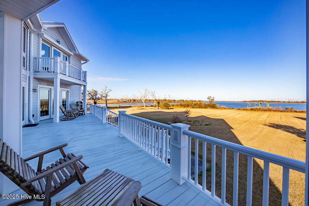 180 Taylor Road Marshallberg, NC 28553 - Photo 29 of 35 Large Back Deck