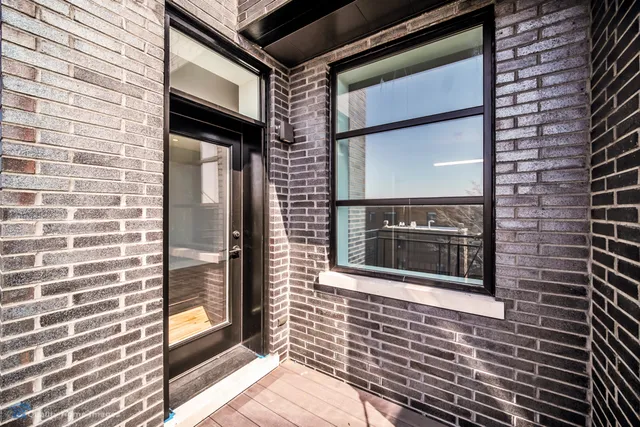 a view of a door of the house