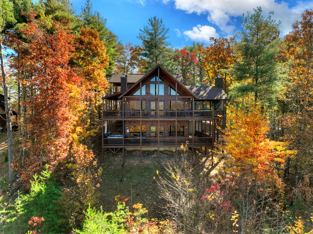 136 Oasis Drive Blue Ridge, GA 30513 - Photo 4 of 47 a view of a house with a lake view