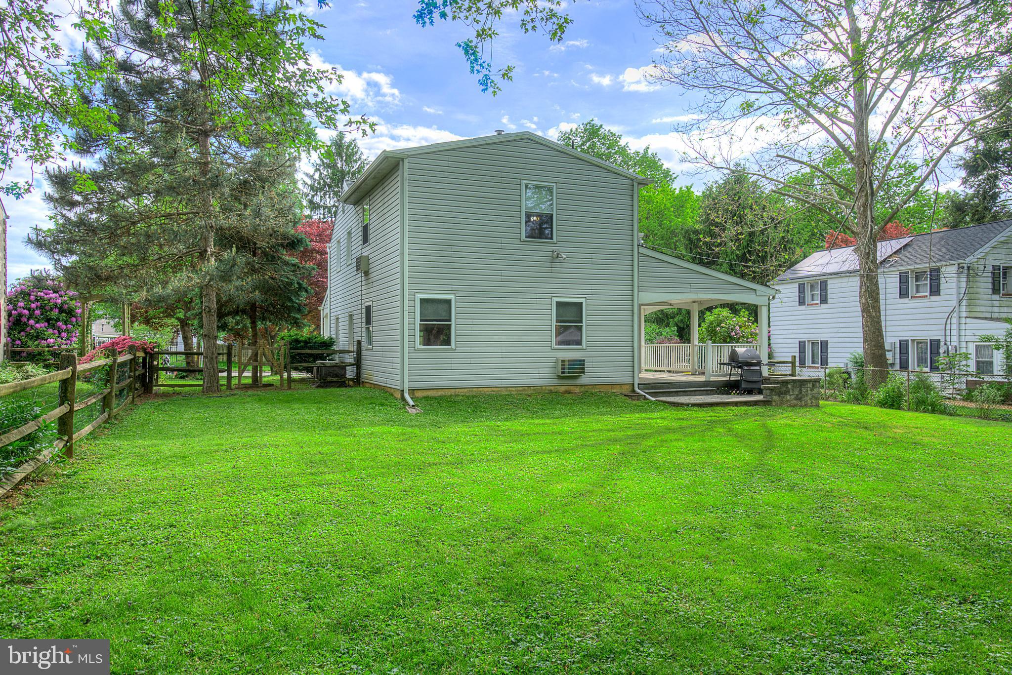 1225 Bruce Road Oreland, PA 19075 - Photo 33 of 35 Rear of house and side and rear yard
