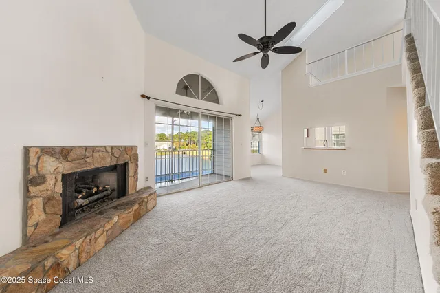 a view of staircase with white walls and white walls
