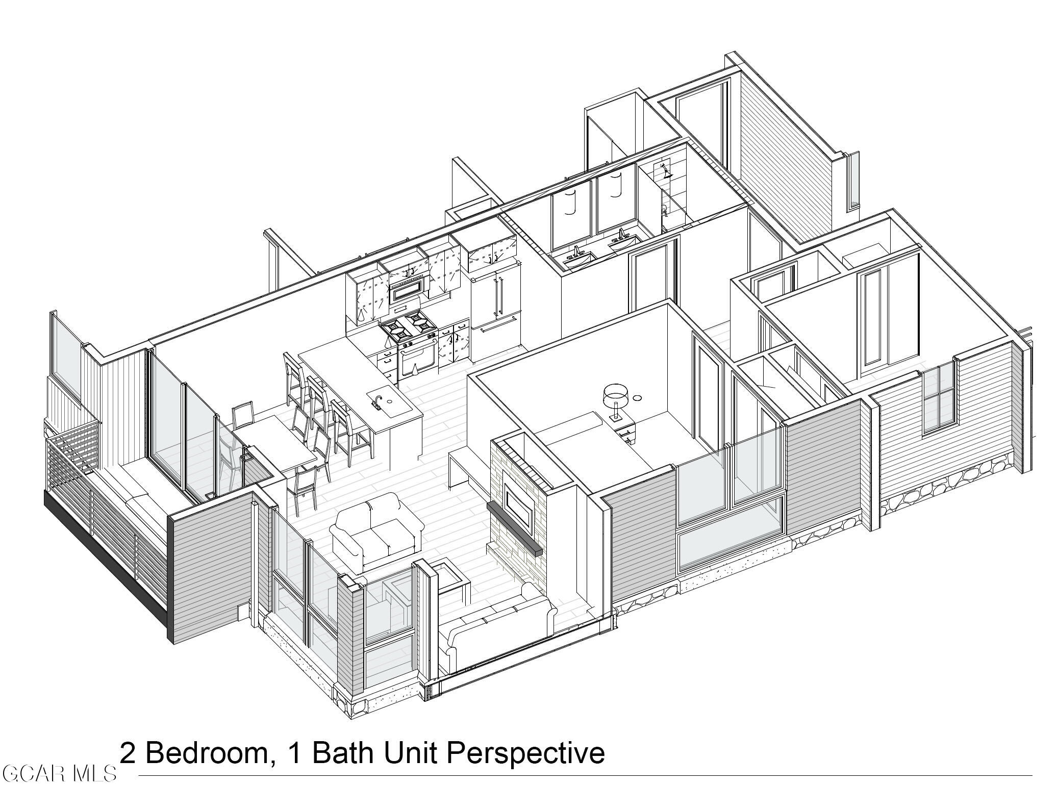 720 Baker Drive, Unit 204 Winter Park, CO 80482 - Photo 3 of 3 a black and white photo of a house