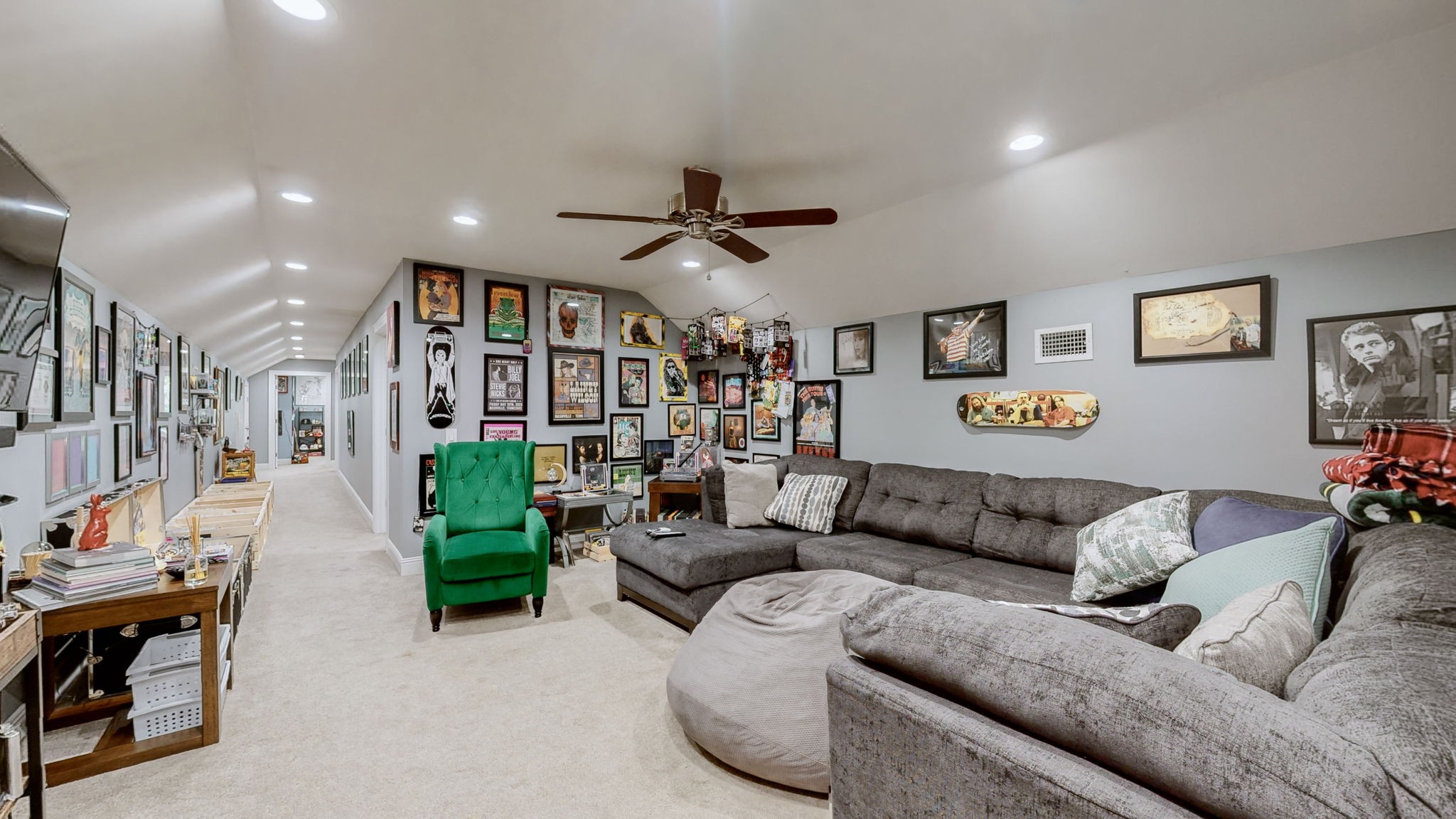 1019 Parker Road Kingston Springs, TN 37082 - Photo 29 of 39 a living room with furniture and a ceiling fan