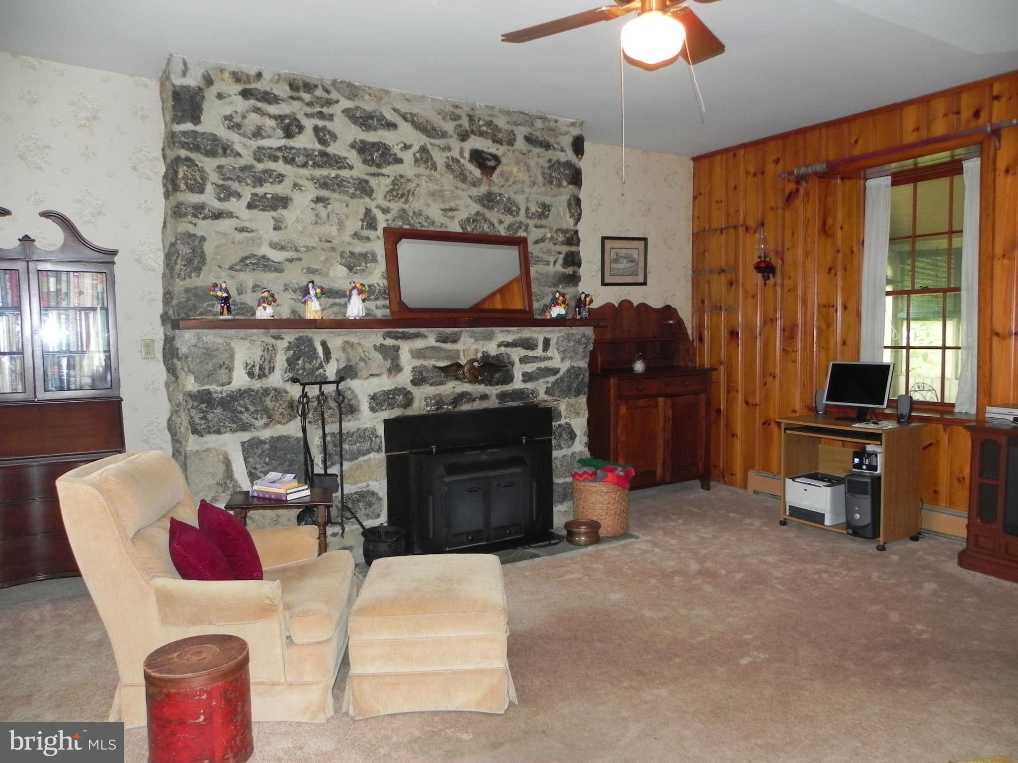 2909 Old Leetown Pike Ranson, WV 25438 - Photo 11 of 28 Family Room w/ Stone Fireplace
