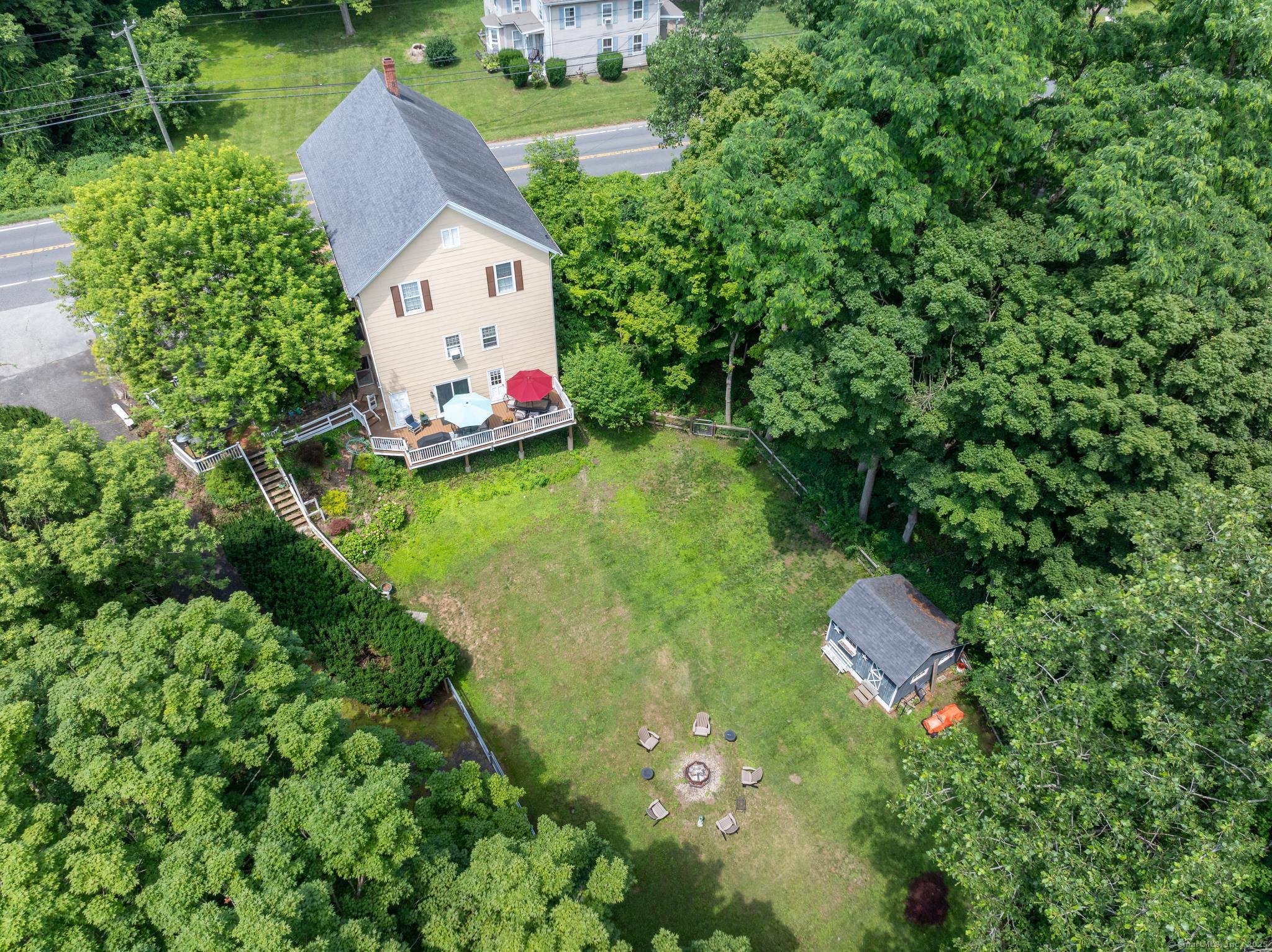 696 Kent Road New Milford, CT 06755 - Photo 17 of 28 an aerial view of a house