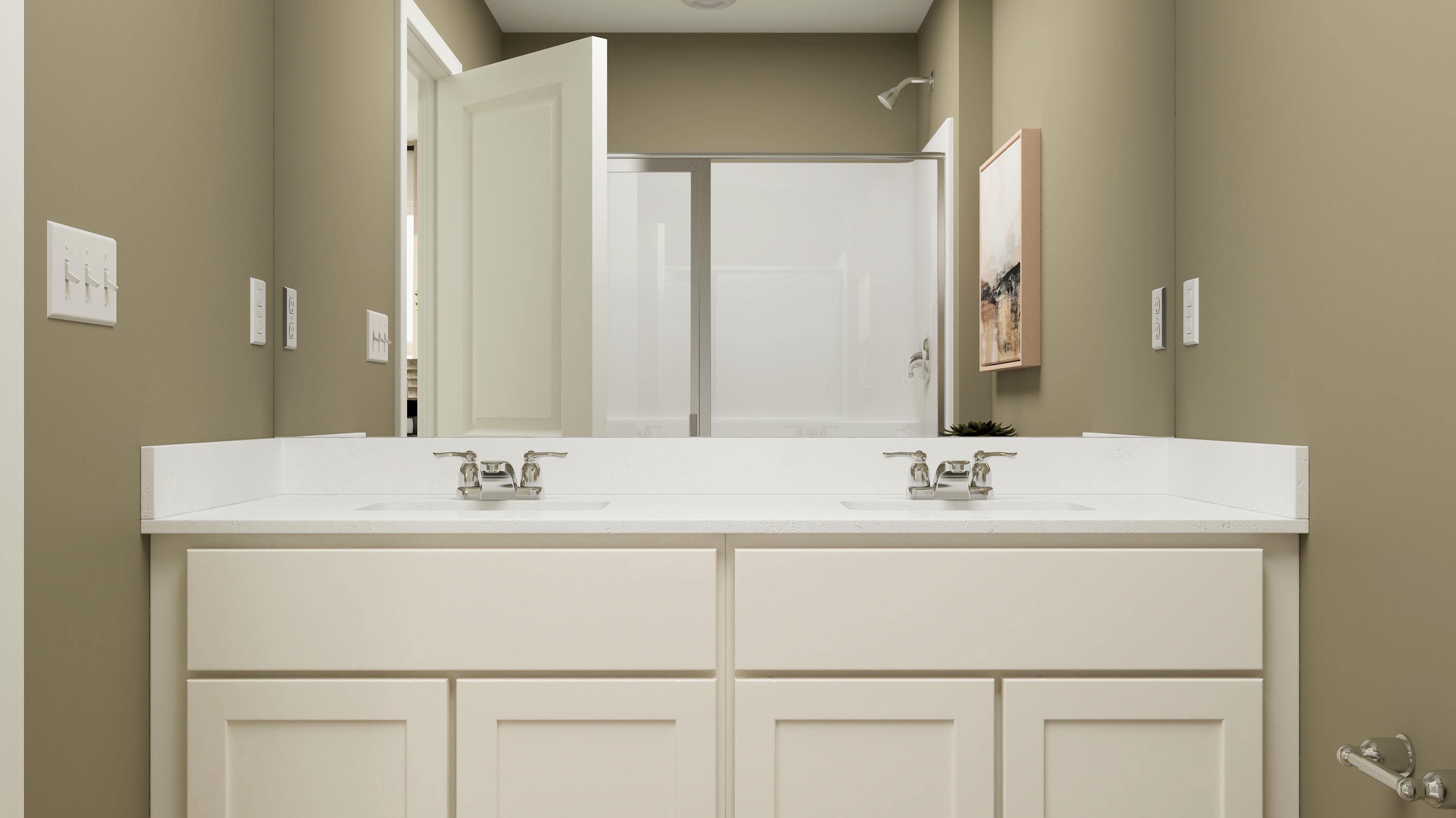 3792 Maple Street Portage, IN 46368 - Photo 2 of 21 a bathroom with a sink and a mirror