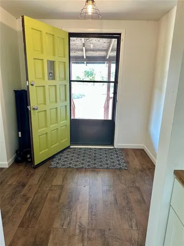 a view of front door