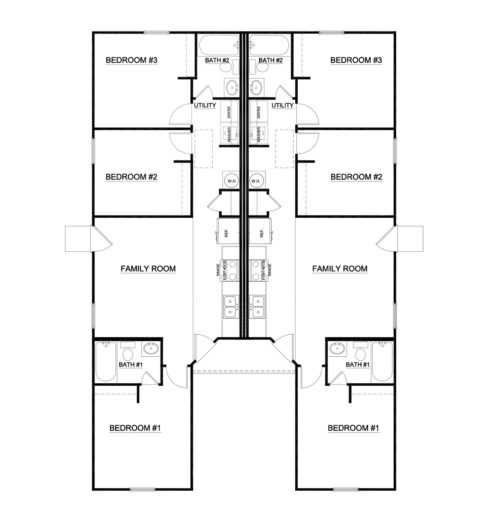 4423 Trigg Street Houston, TX 77093 - Photo 26 of 26 Units Floor Plan
