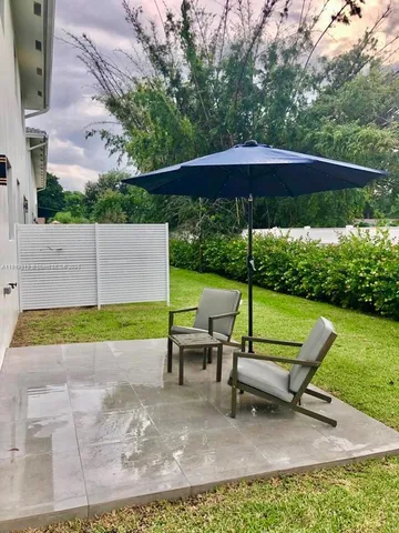 a view of a park with a bench