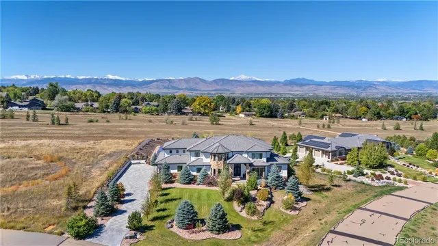 a view of a city with an outdoor seating