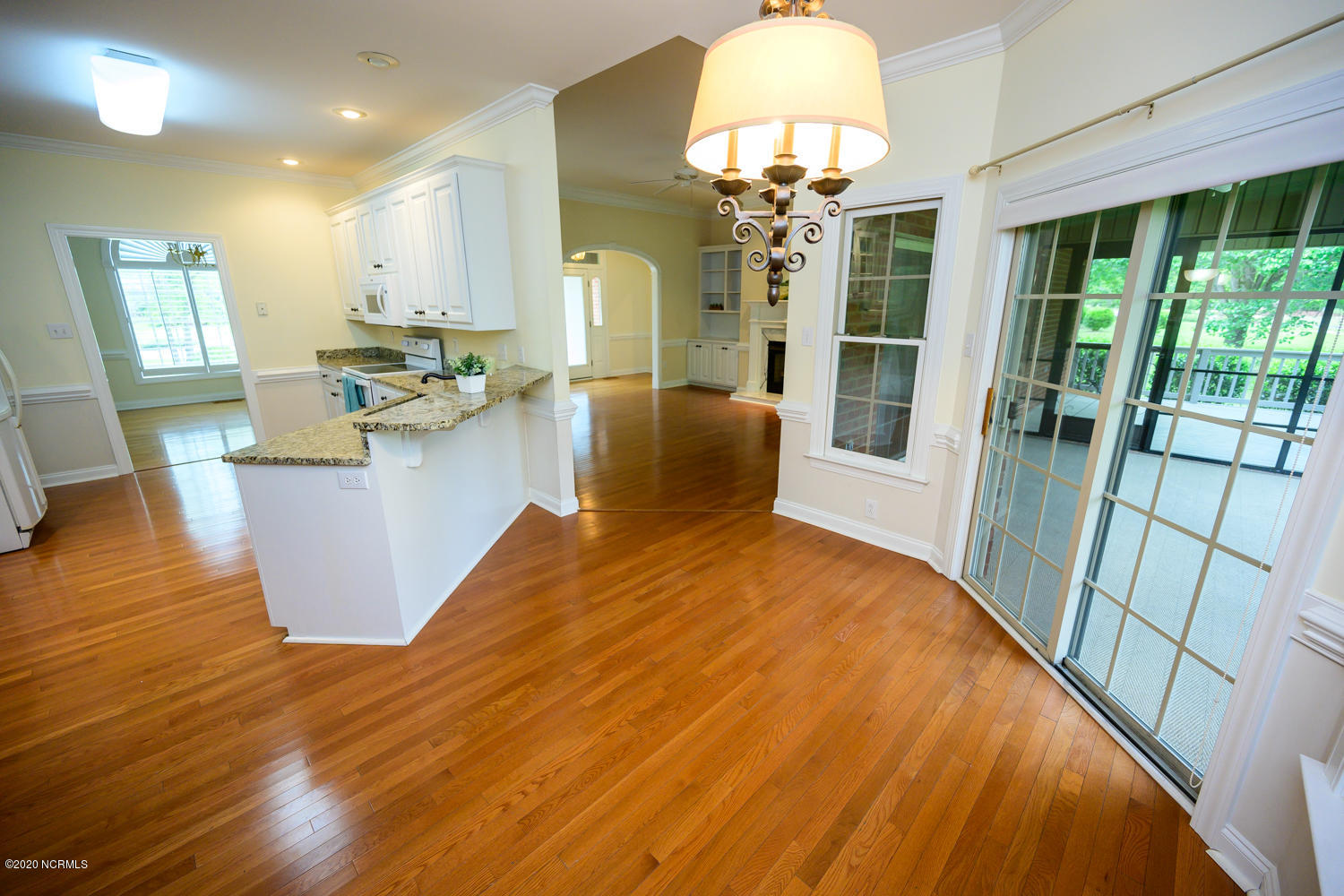 215 Mellen Road New Bern, NC 28562 - Photo 11 of 46 Sliding Glass Door lead to Screen Porch and Covered Deck