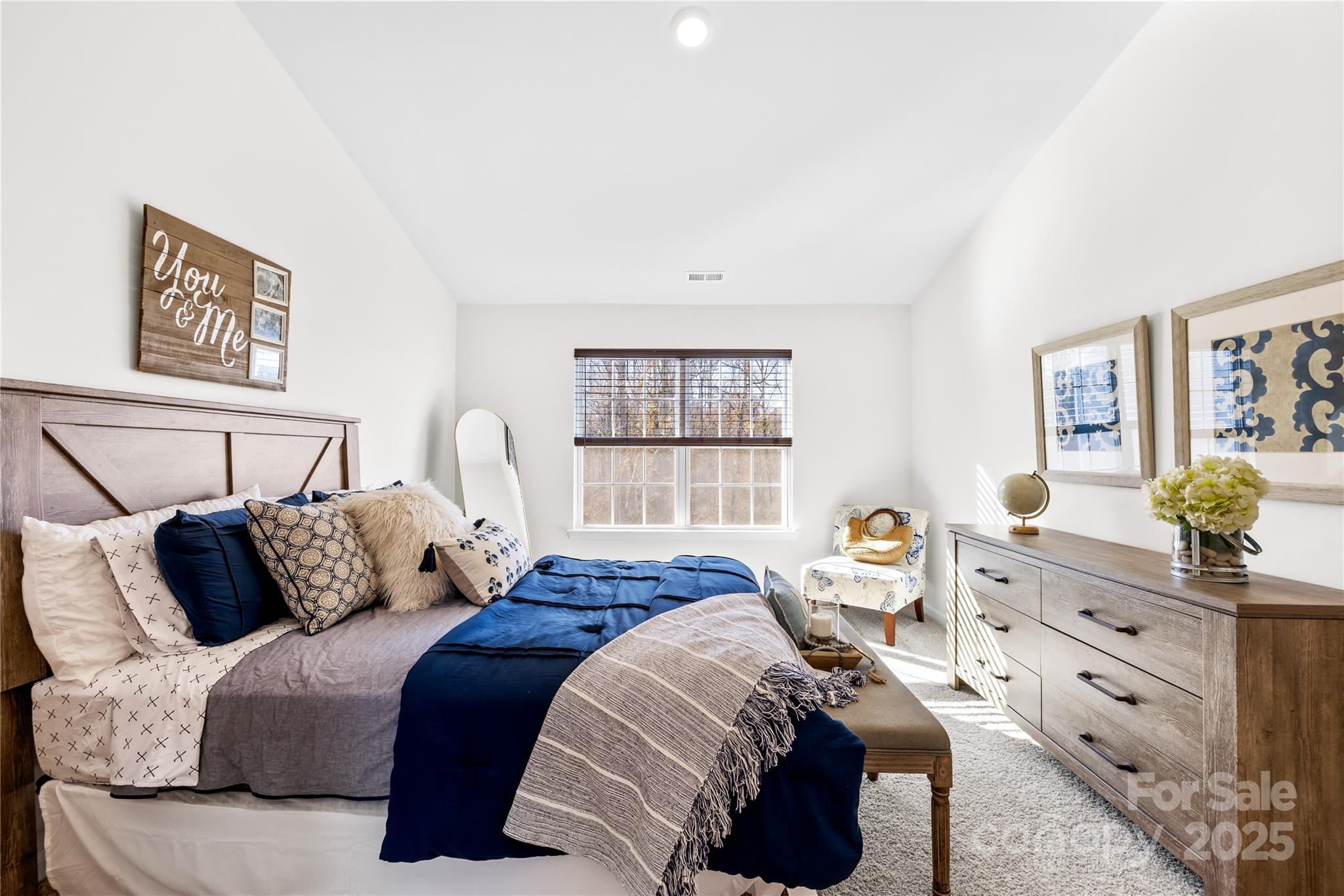 2721 Waybrook Drive Dallas, NC 28034 - Photo 18 of 33 a bedroom with a bed and wooden floor