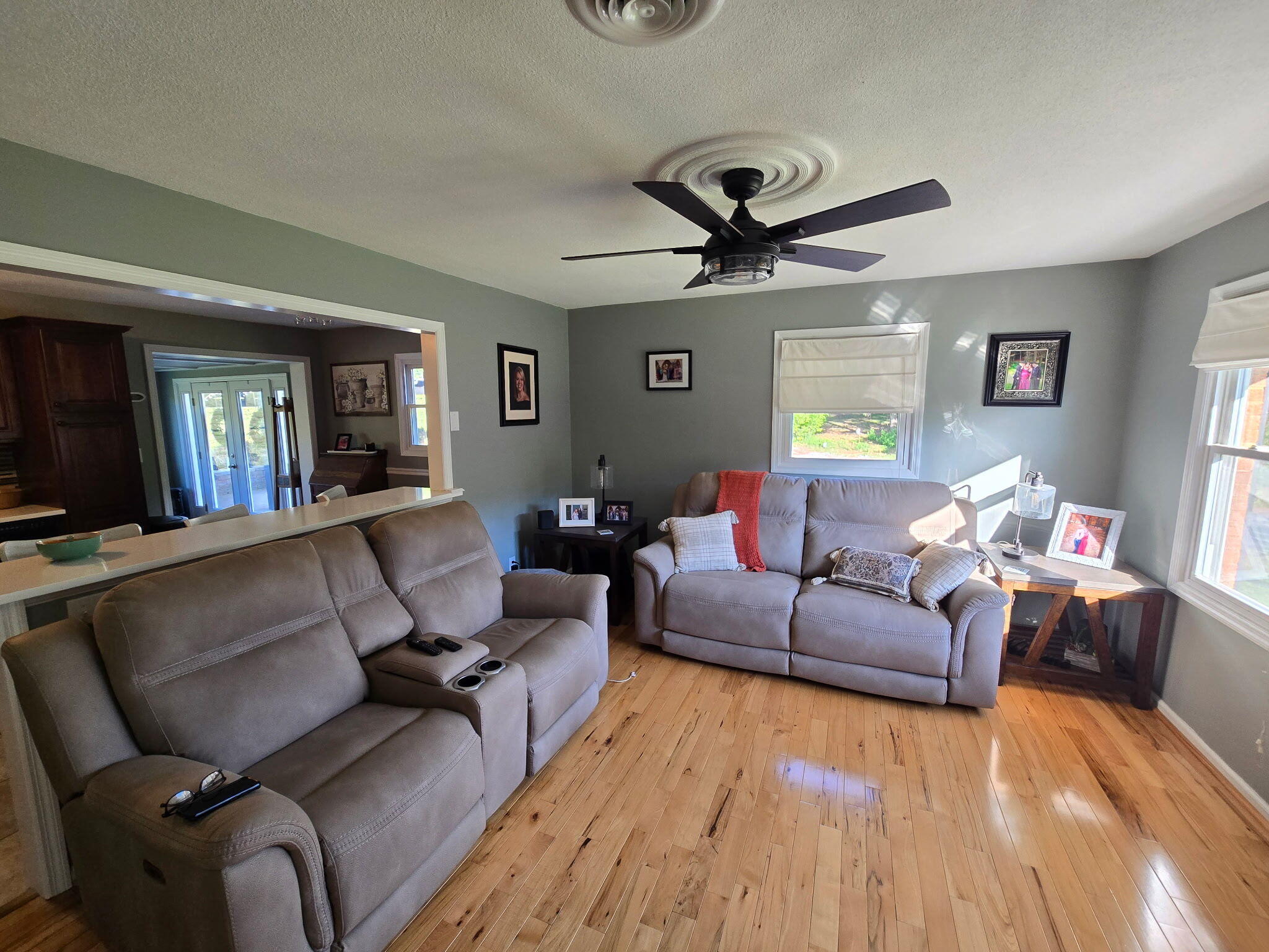 4003 Webbs Mill Road North Riner, VA 24149 - Photo 13 of 70 a living room with furniture and a wooden floor