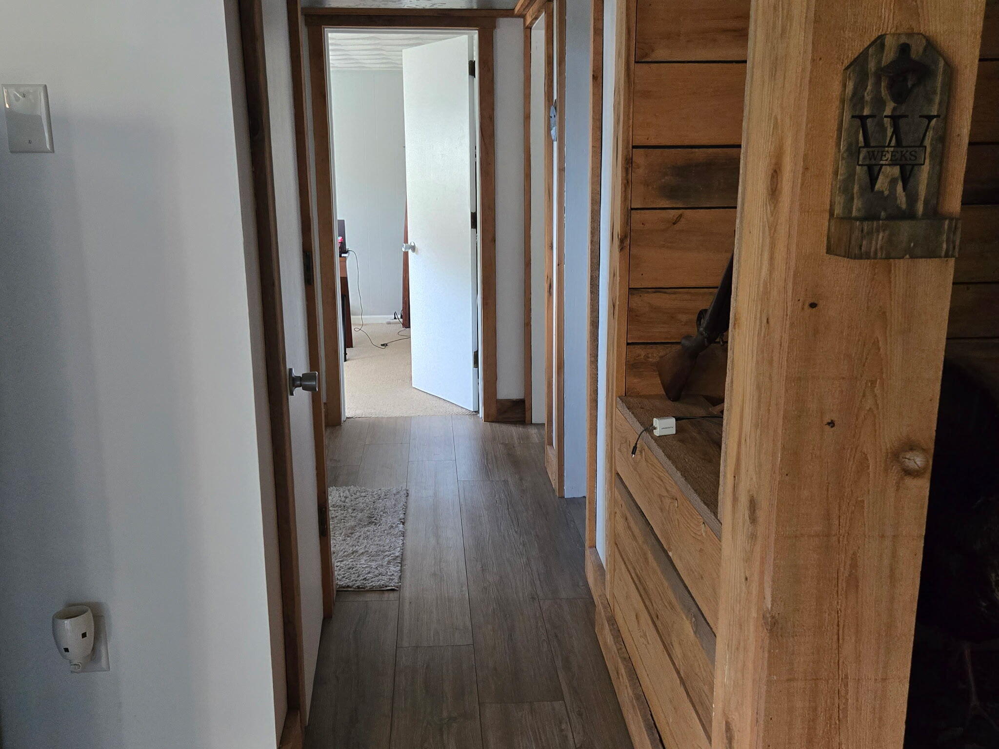 4003 Webbs Mill Road North Riner, VA 24149 - Photo 46 of 70 a view of hallway with wooden floor