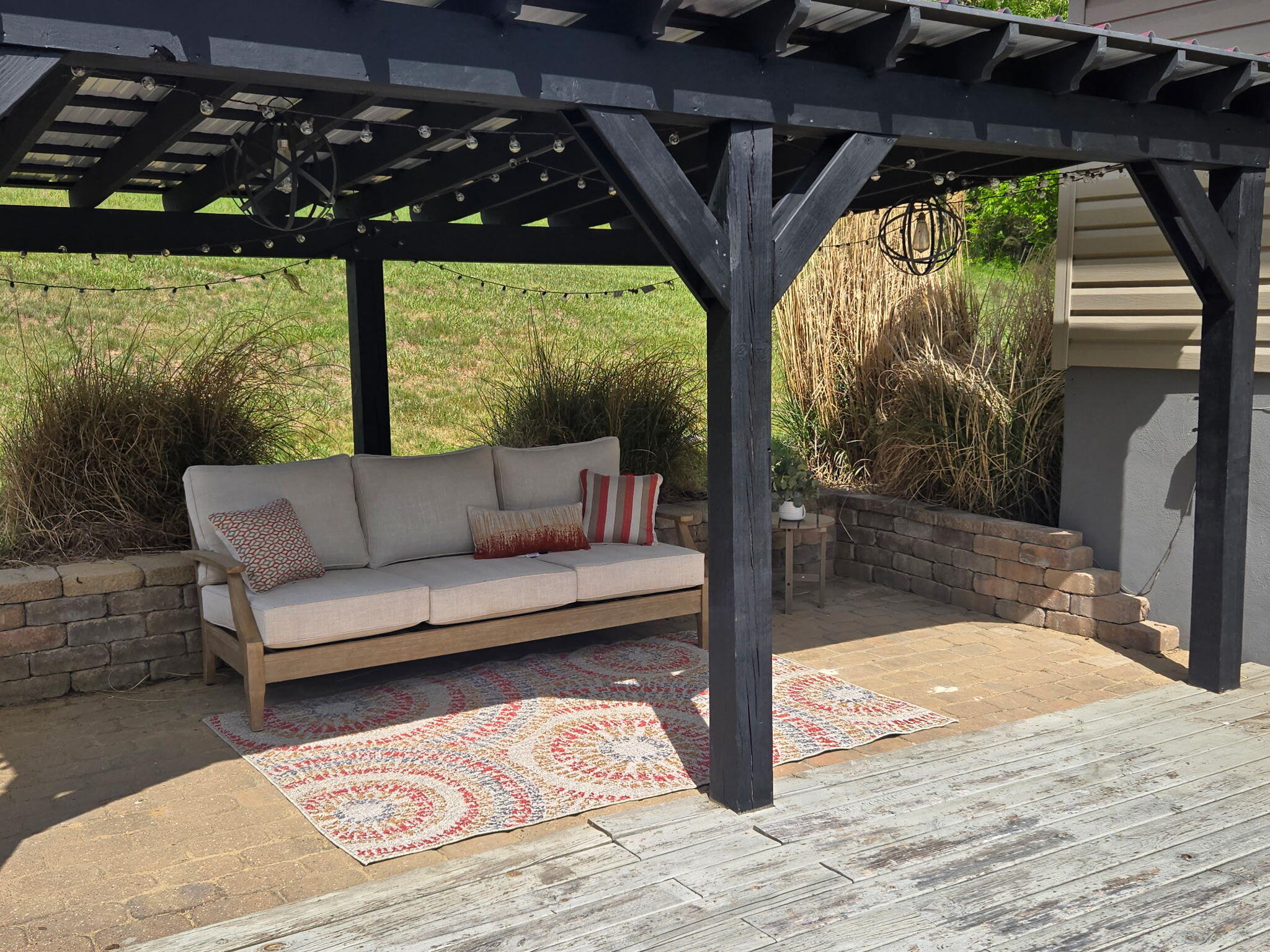 4003 Webbs Mill Road North Riner, VA 24149 - Photo 56 of 70 a view of a porch with furniture and a yard