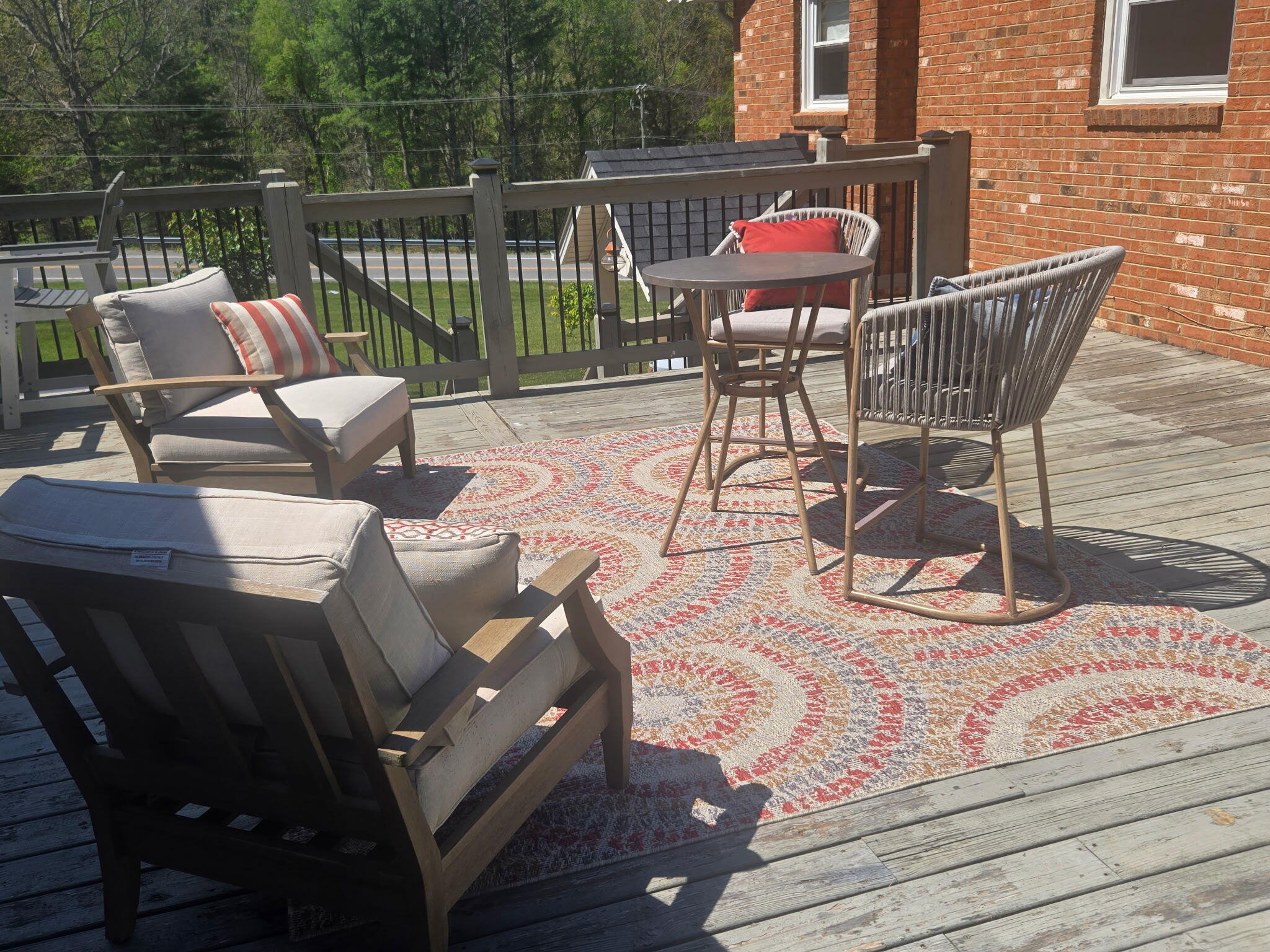 4003 Webbs Mill Road North Riner, VA 24149 - Photo 58 of 70 a view of a chairs and table on the deck
