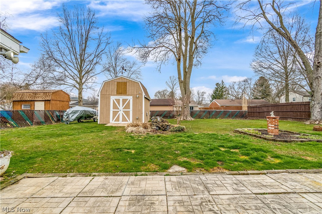 1467 Old Forge Road Mogadore, OH 44260 - Photo 24 of 30 Backyard with large storage shed