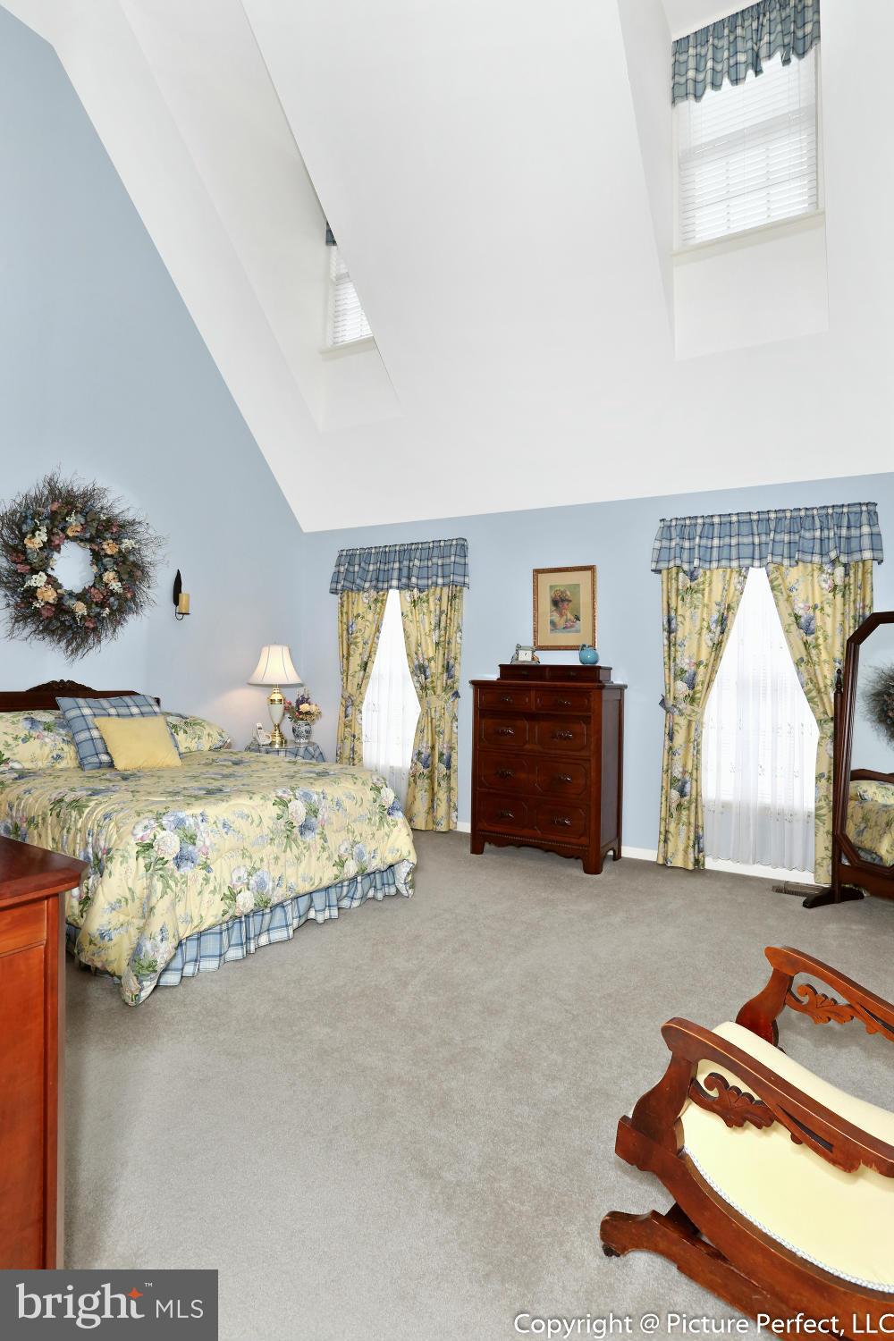 2411 Rippling Brook Road Frederick, MD 21701 - Photo 13 of 30 Master Bedroom w/vaulted ceiling/skylights